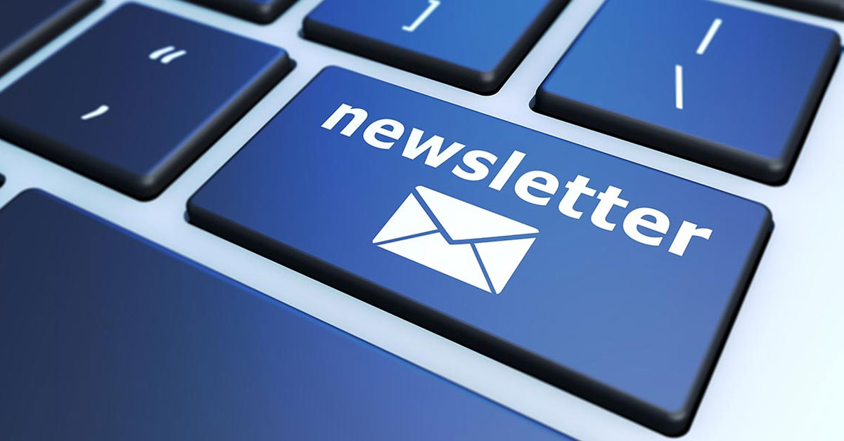 Bild einer Tastatur mit Newsletter-Taste