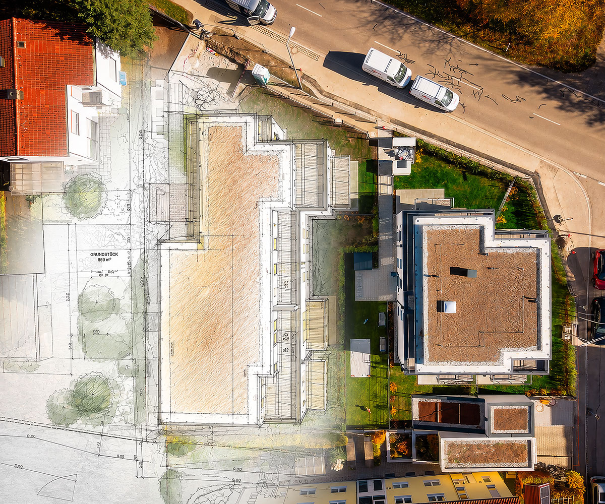 Immobilienentwicklung aus einer Hand Visualisierung Immobilienentwicklung
