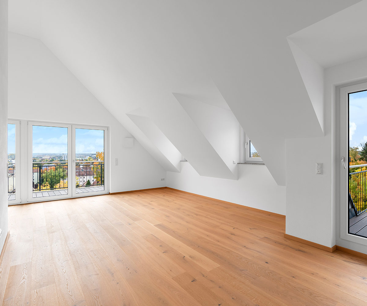 Eigentumswohnungen kaufen Innenansicht neue Wohnung von Praml Bau