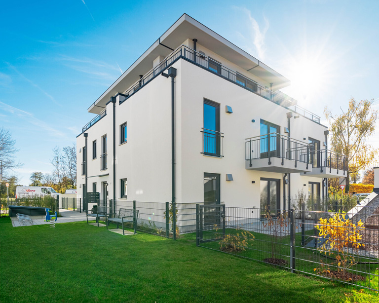 Ansicht einer Neubau-Immobilie von Praml-Bau in München