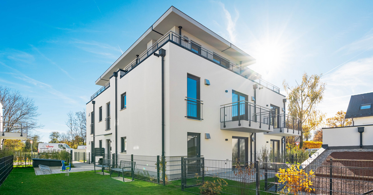 Ansicht einer Neubau-Immobilie von Praml-Bau in München