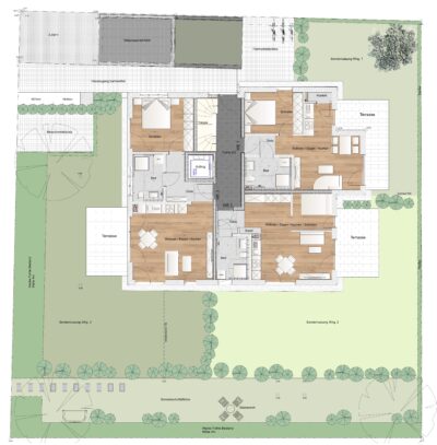 2 Zimmer Erdgeschosswohnung - Erdgeschoss mit Grundstück (2708)