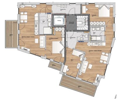 Mehrfamilienhaus mit 5 Wohneinheiten - Obergeschoss (1636)