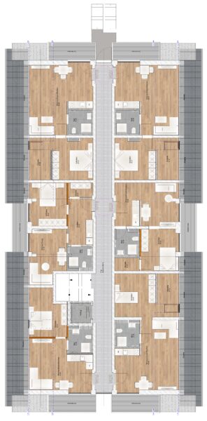 2 Zimmer EG Wohnung mit Nord-Ost Terrasse - DG (1782)