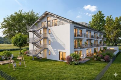 2 Zimmer DG Wohnung mit Süd-Ost Balkon - Visualisierung (1984)