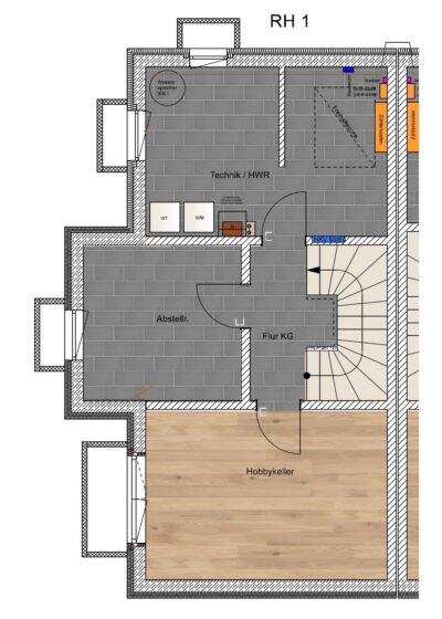 Baubeginn erfolgt – Neubau – Reihenmittelhaus - KG RH 1 (2291)