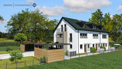 Baubeginn erfolgt – Neubau – Reihenmittelhaus - Außenansicht (2282)