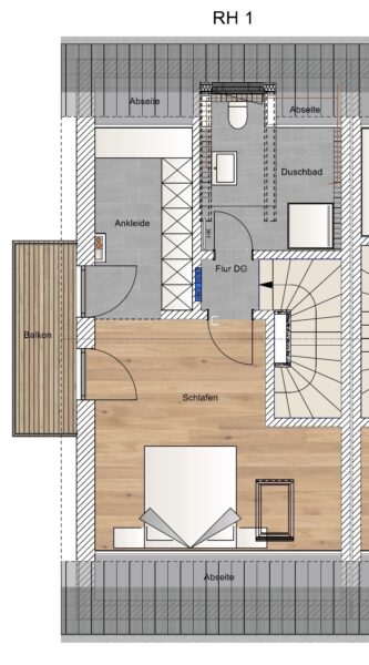 Baubeginn erfolgt – Neubau – Reihenmittelhaus - DG RH 1 (2290)