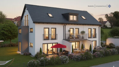Baubeginn erfolgt – Neubau – Reihenmittelhaus - Visualisierung (2277)