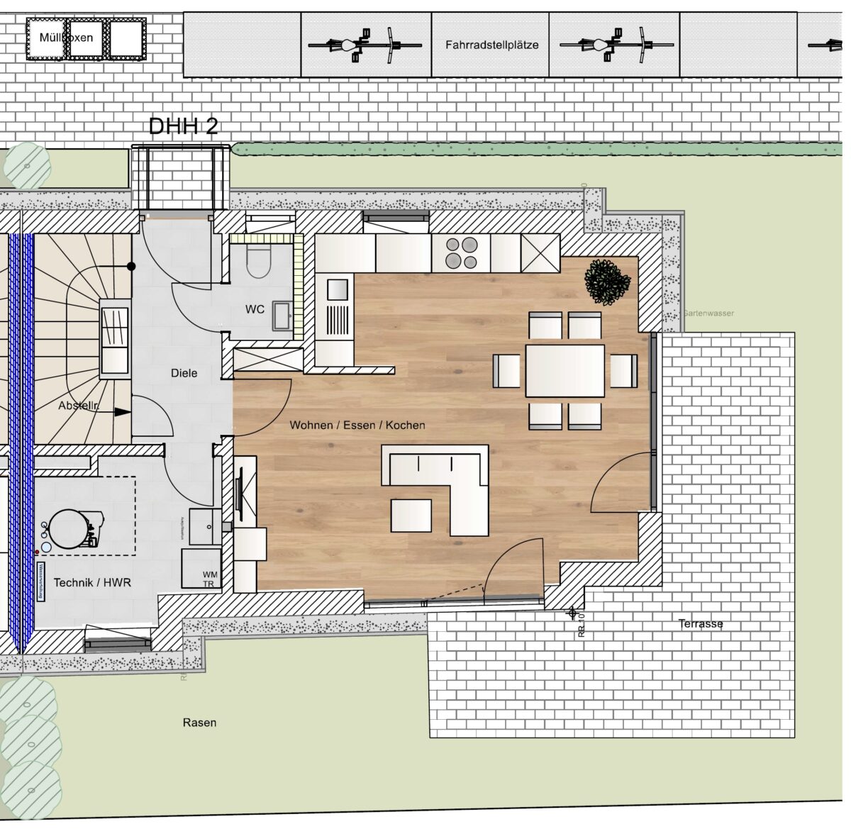 Erdgeschoss Haus 2