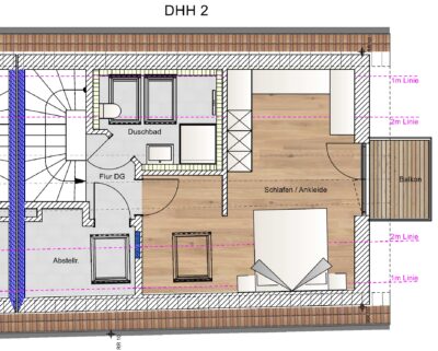 Neubau von zwei Doppelhaushälften - Dachgeschoss Haus 2 (1741)