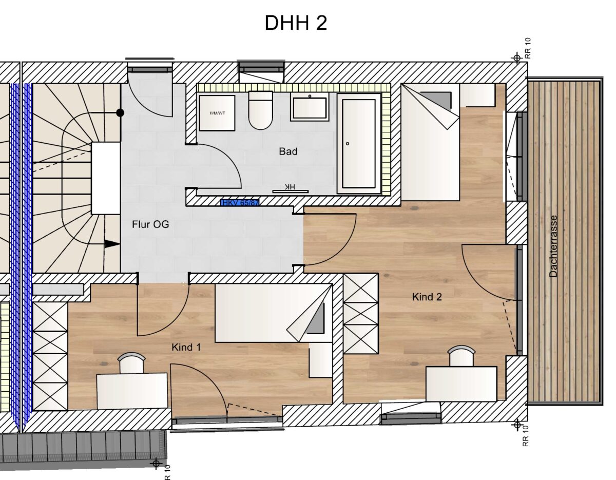 Obergeschoss Haus 2