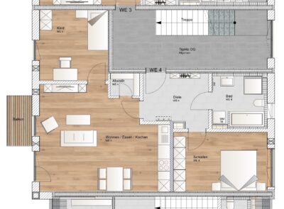3-Zimmer-Wohnung im I. Obergeschoss - Wohnung 4 OG (1663)