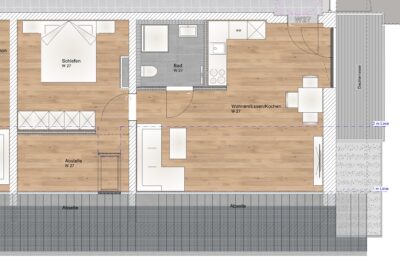 2 Zimmer DG Wohnung mit Süd-Ost Balkon - WE27 (2002)