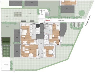 Bezugsfertig – Zwei Zimmer Erdgeschosswohnung - Erdgeschoss mit Aussenanlagen Haus 1 (2170)