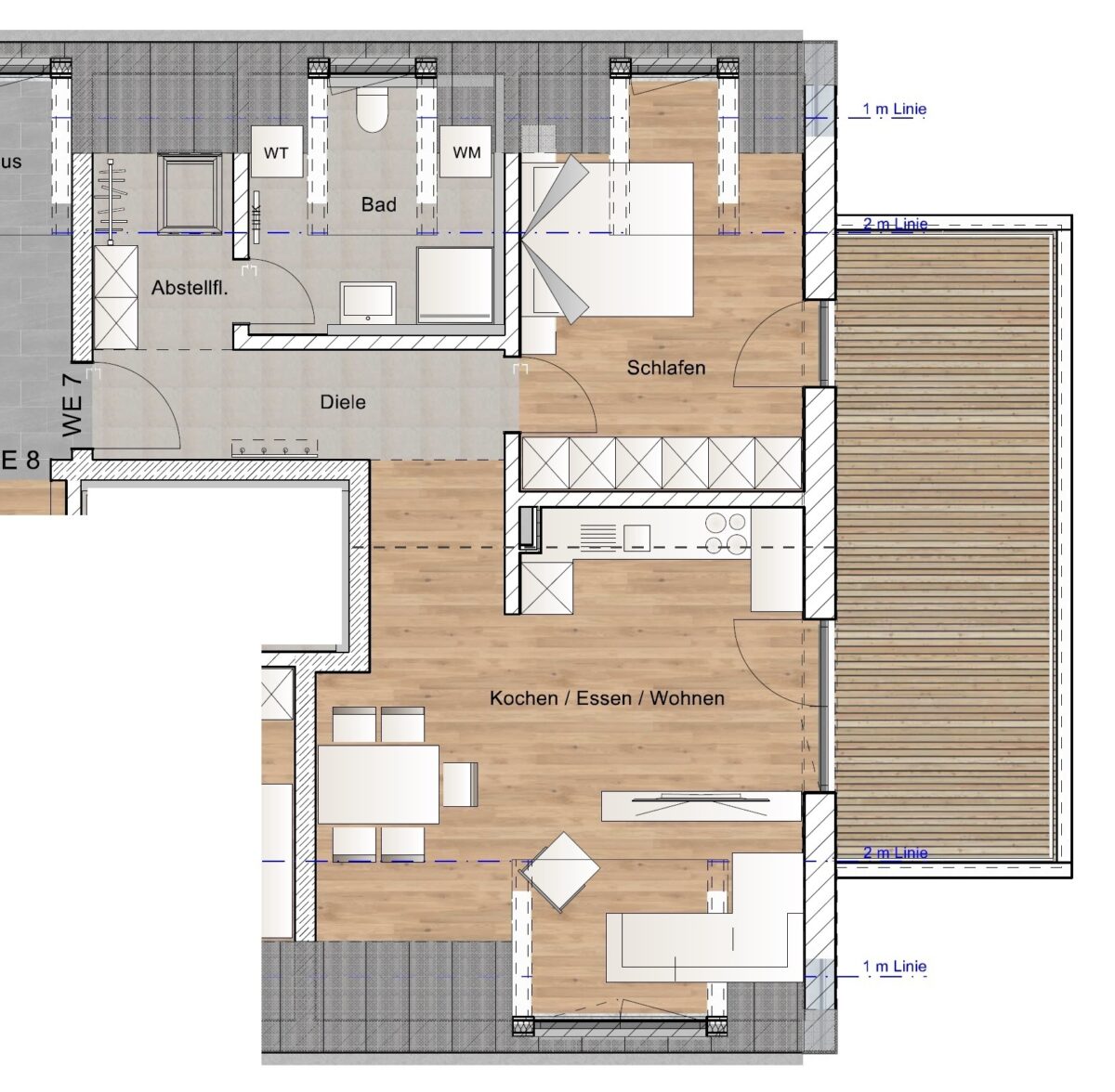 Dachgeschoss Haus 1 Whg 7