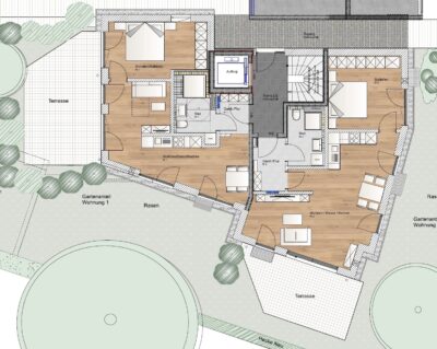 Mehrfamilienhaus mit 5 Wohneinheiten - Erdgeschoss (1622)