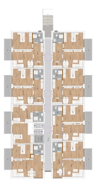 2 Zimmer 1. OG Wohnung mit Nord-Ost Balkon - 1OG (1865)