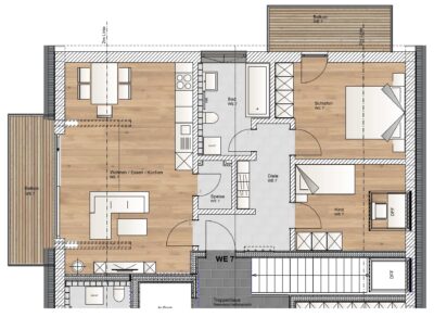 KfW40-QNG; 3-Zimmer DG-Wohnung mit Westbalkon - DG_WE7_Ruppanerstraße (2675)