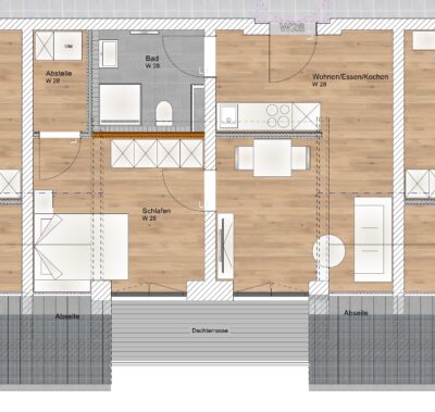 2 Zimmer DG Wohnung mit Süd-West Balkon - WE28 (2014)